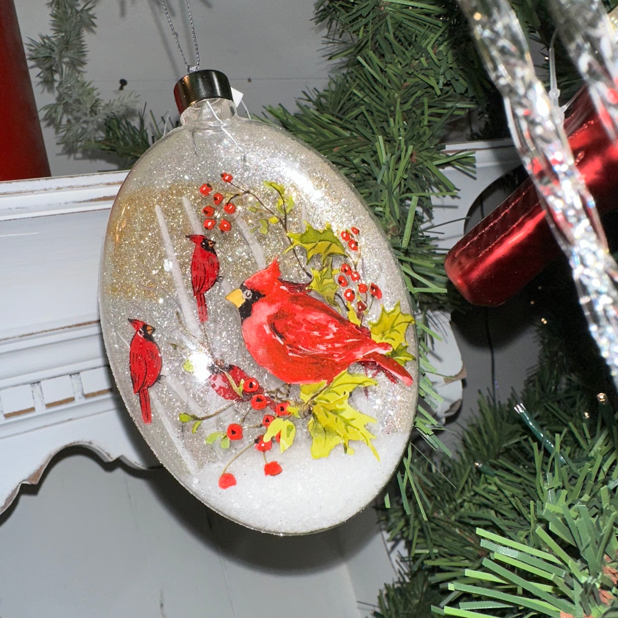 Cardinal Winter Berry | Ornament