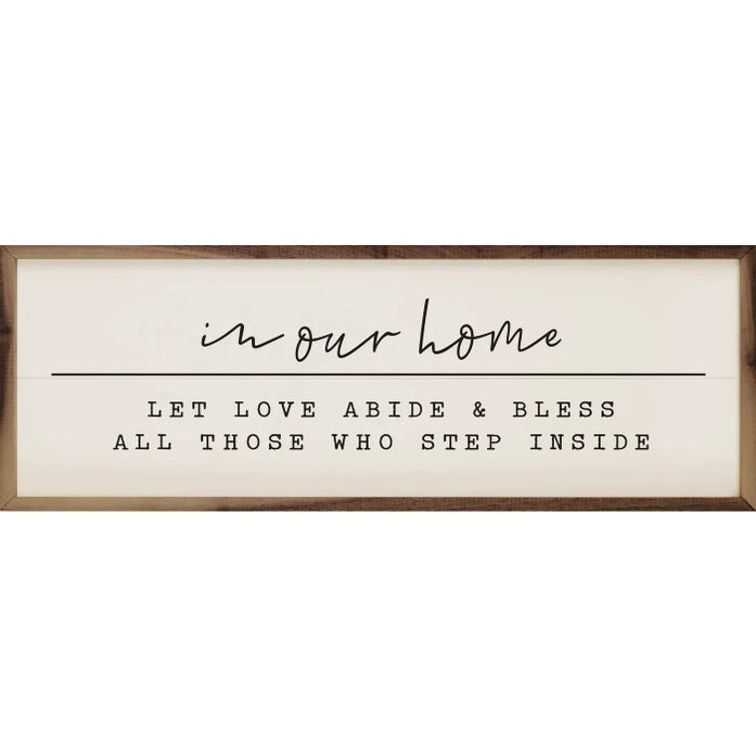In Our Home Let Love Abide | Wall Art