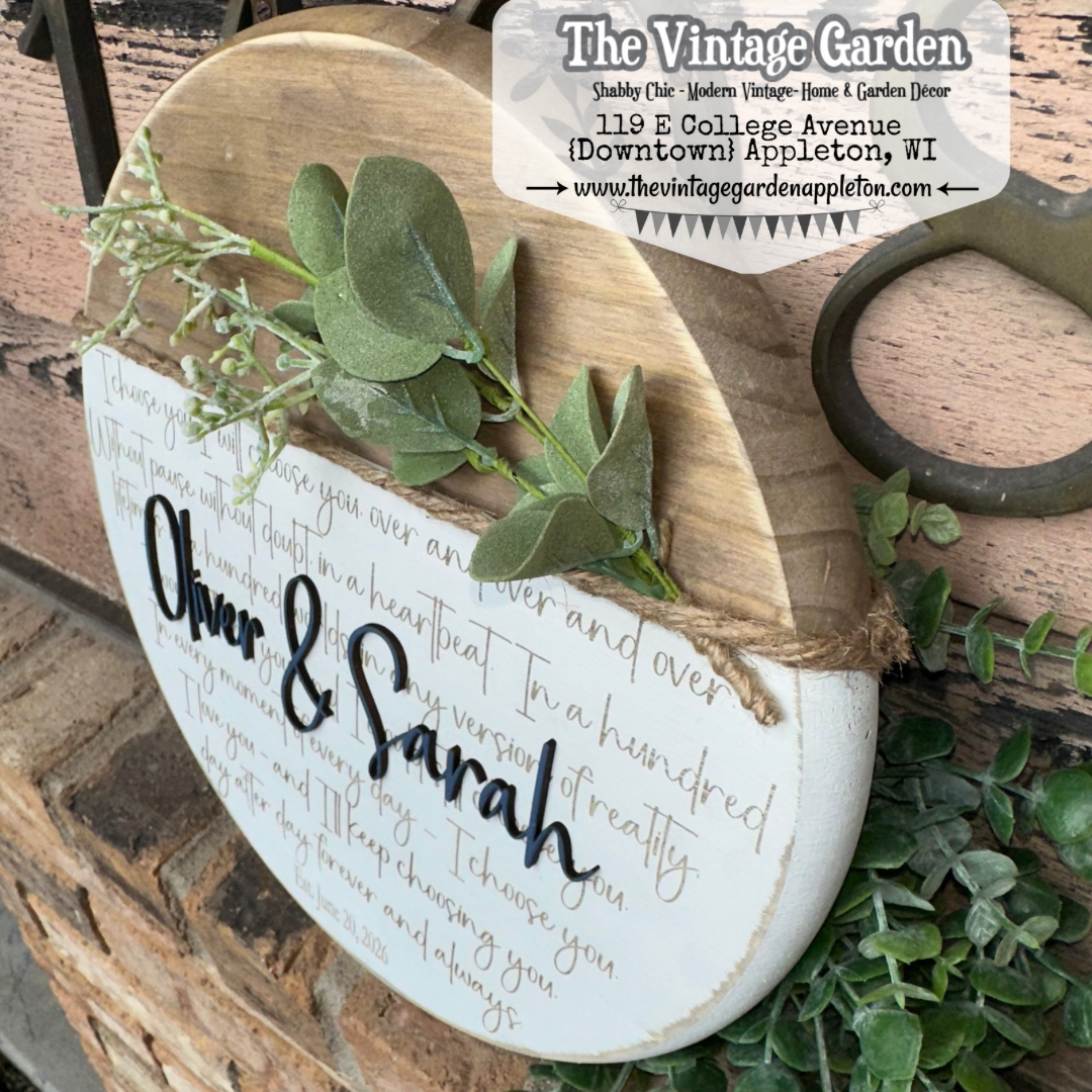 I Choose You | Engagement, Wedding, Anniversary | Custom Sign