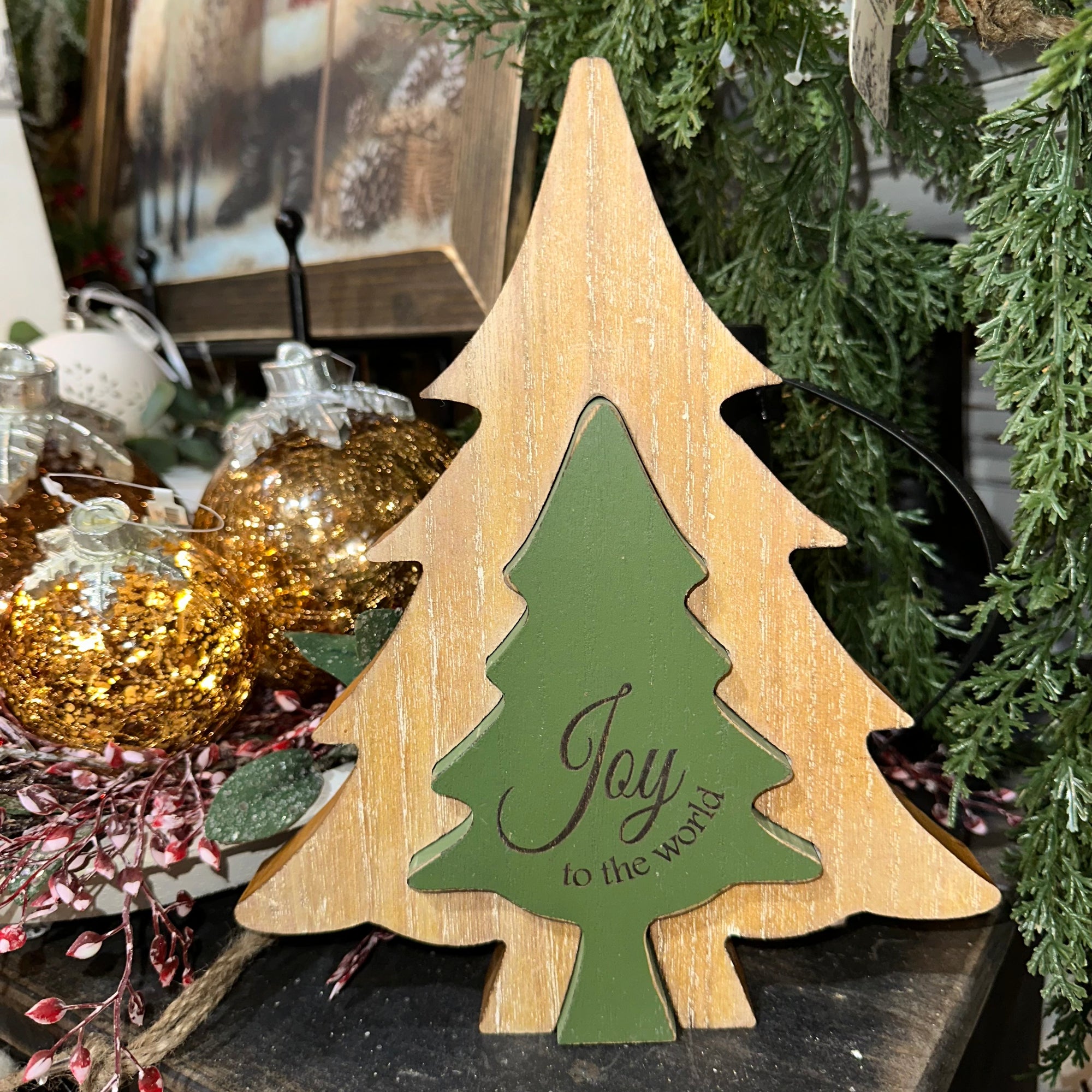 Double Winter Tree | Joy to the World