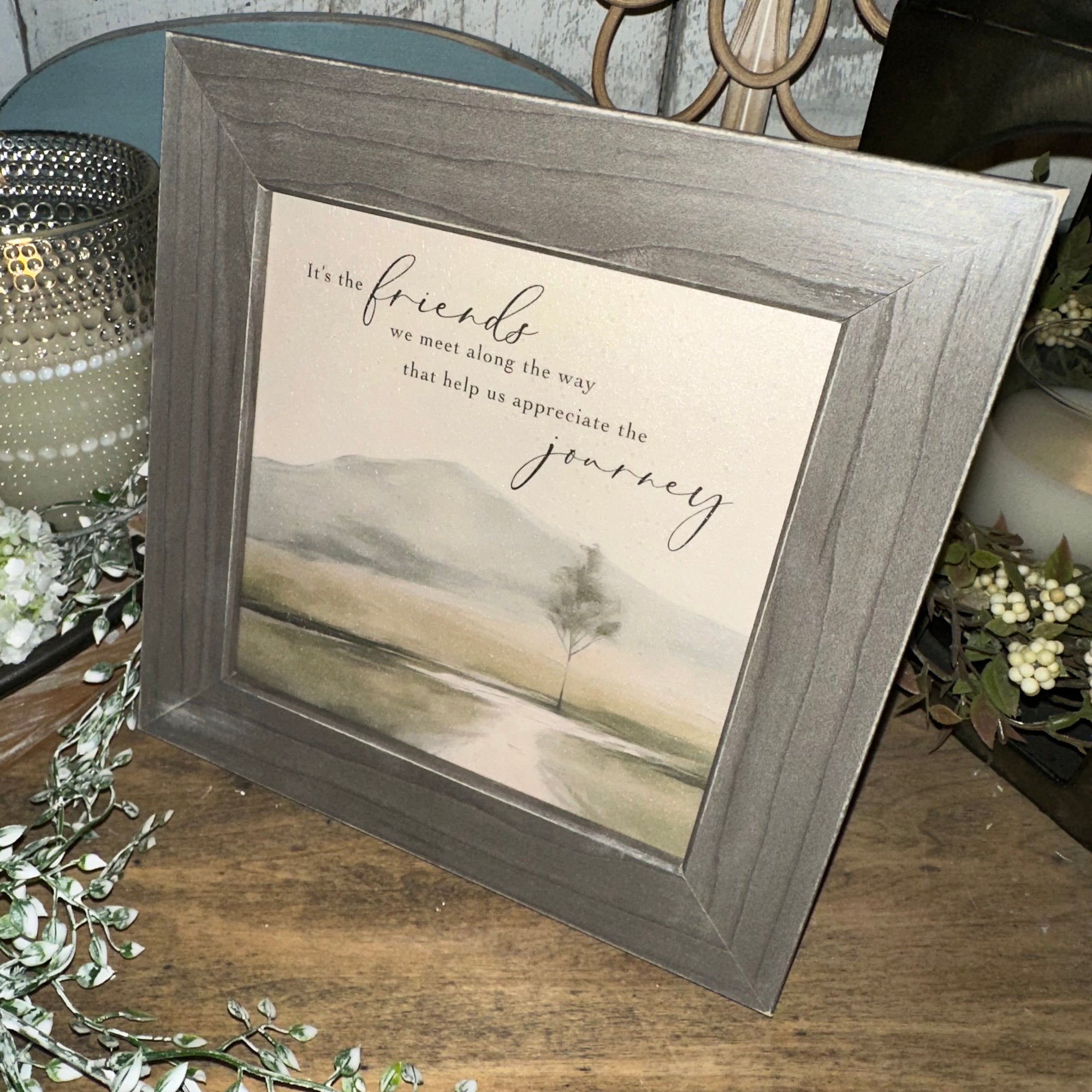 Friends We Meet Along the Way | Framed Art