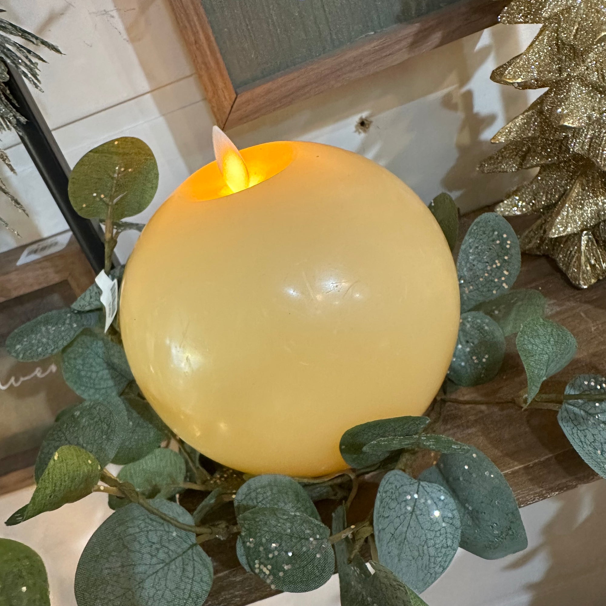 Motion Flame Candle | Cream Orb | Battery Operated