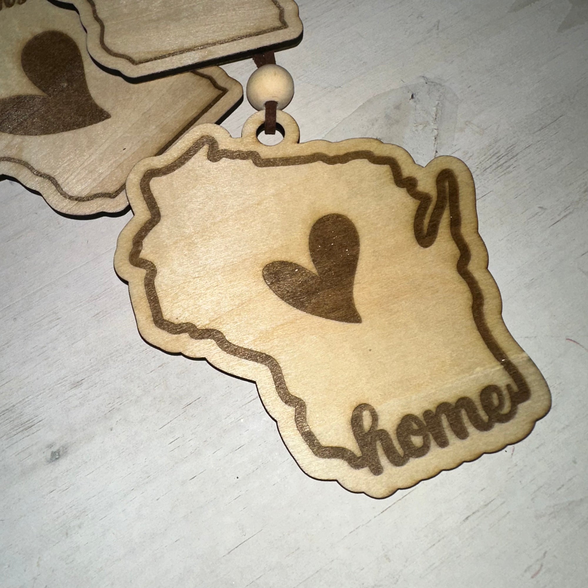 Wisconsin Laser Etched Ornament | Wood