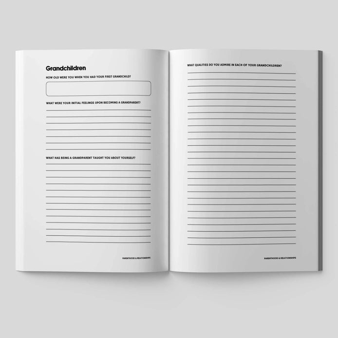 Share Your Story Grandpa | Guided Journal For Grandfathers