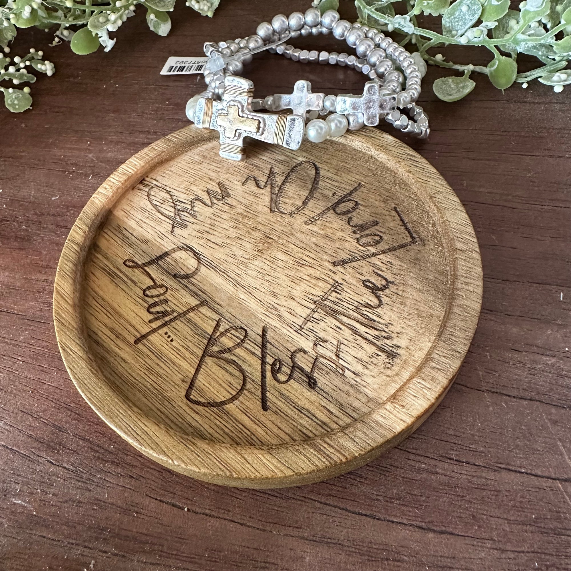 Bless the Lord, Oh My Soul | Engraved Jewelry Wood Tray