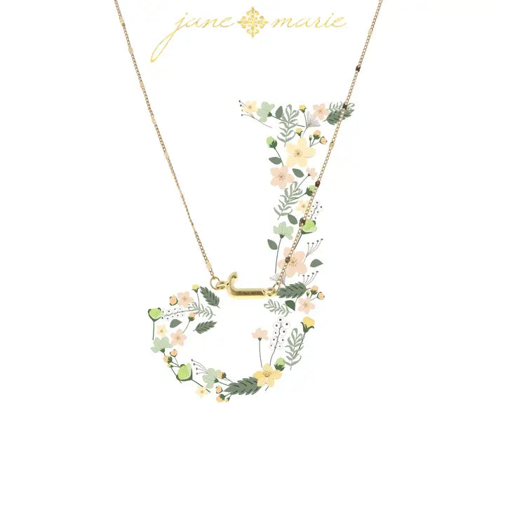 Initial Necklace | 16" | Gold