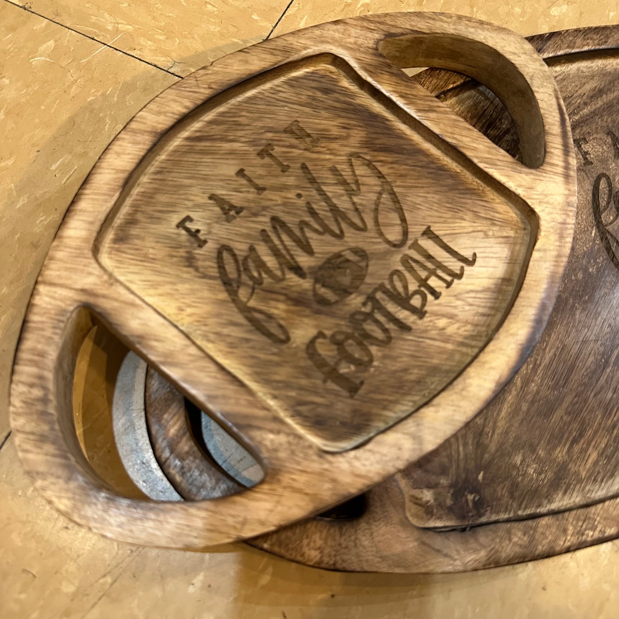 Faith, Family, Football | Wood Tray