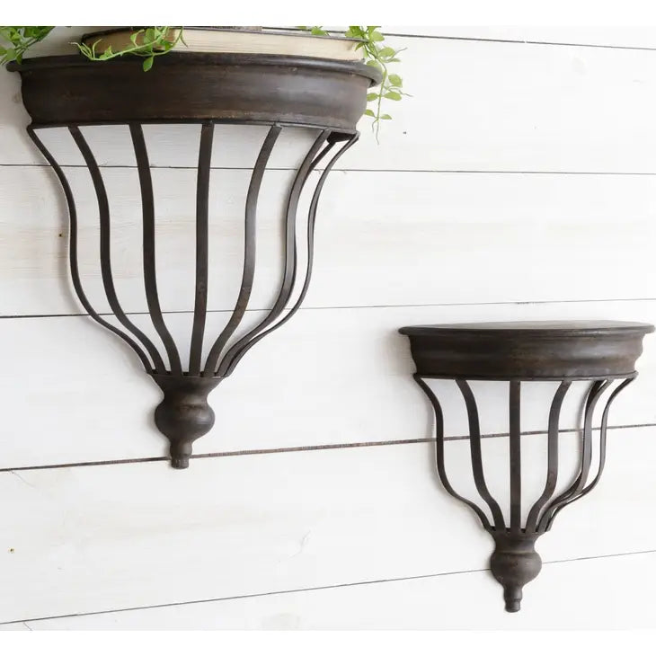 Finial Accent Shelf | Metal