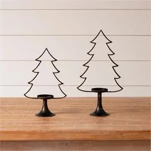 Christmas Tree Candle Holder | Black Finish