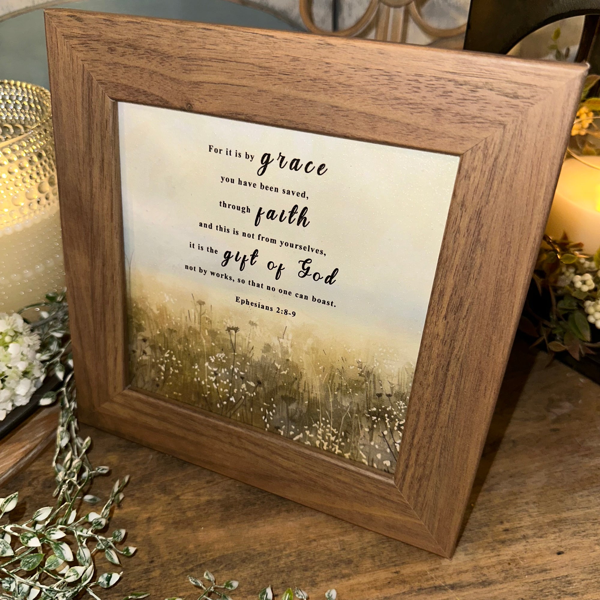 Gift of God | Ephesians 2:8-9 | Framed Art