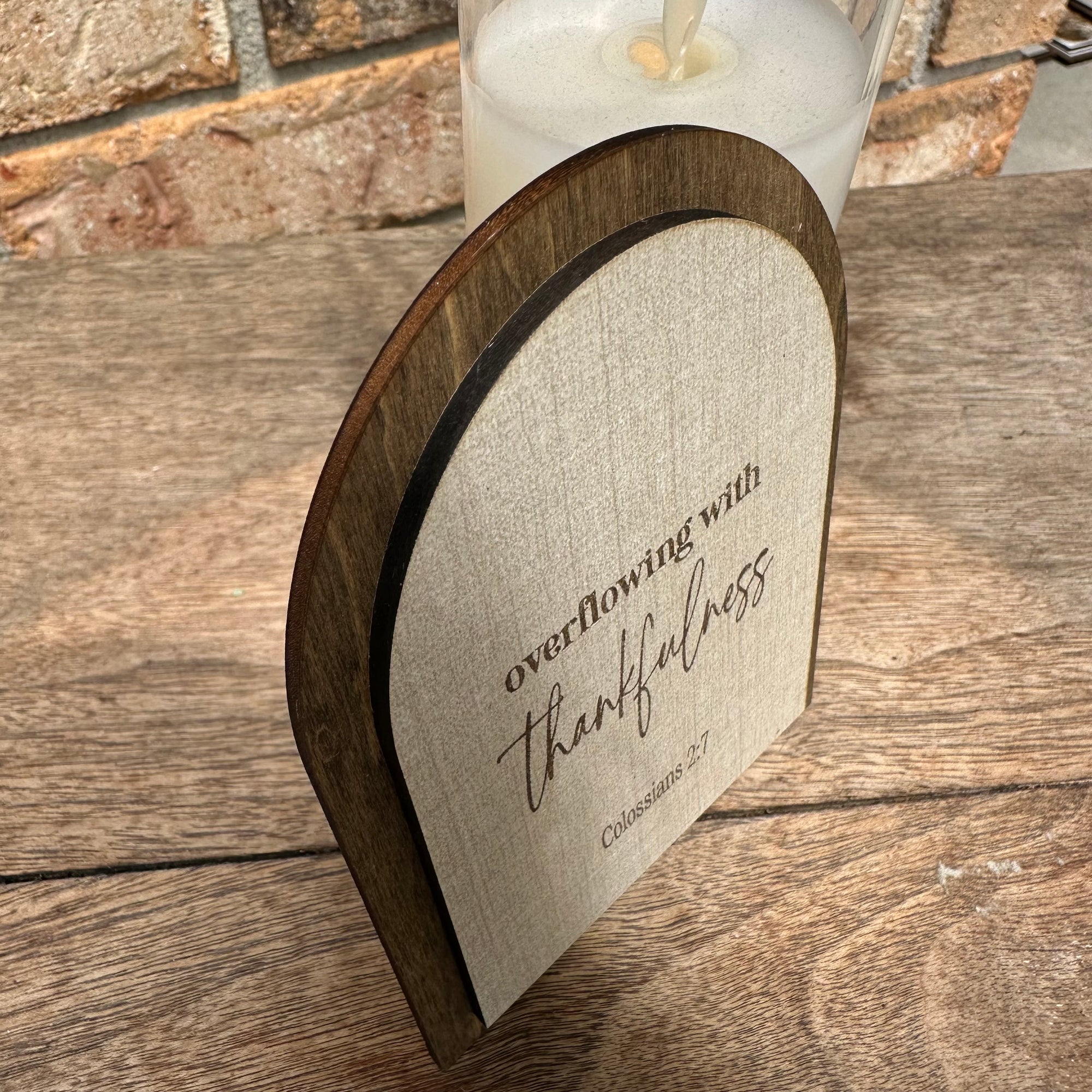 Overflowing with Thankfulness | Companion Sign