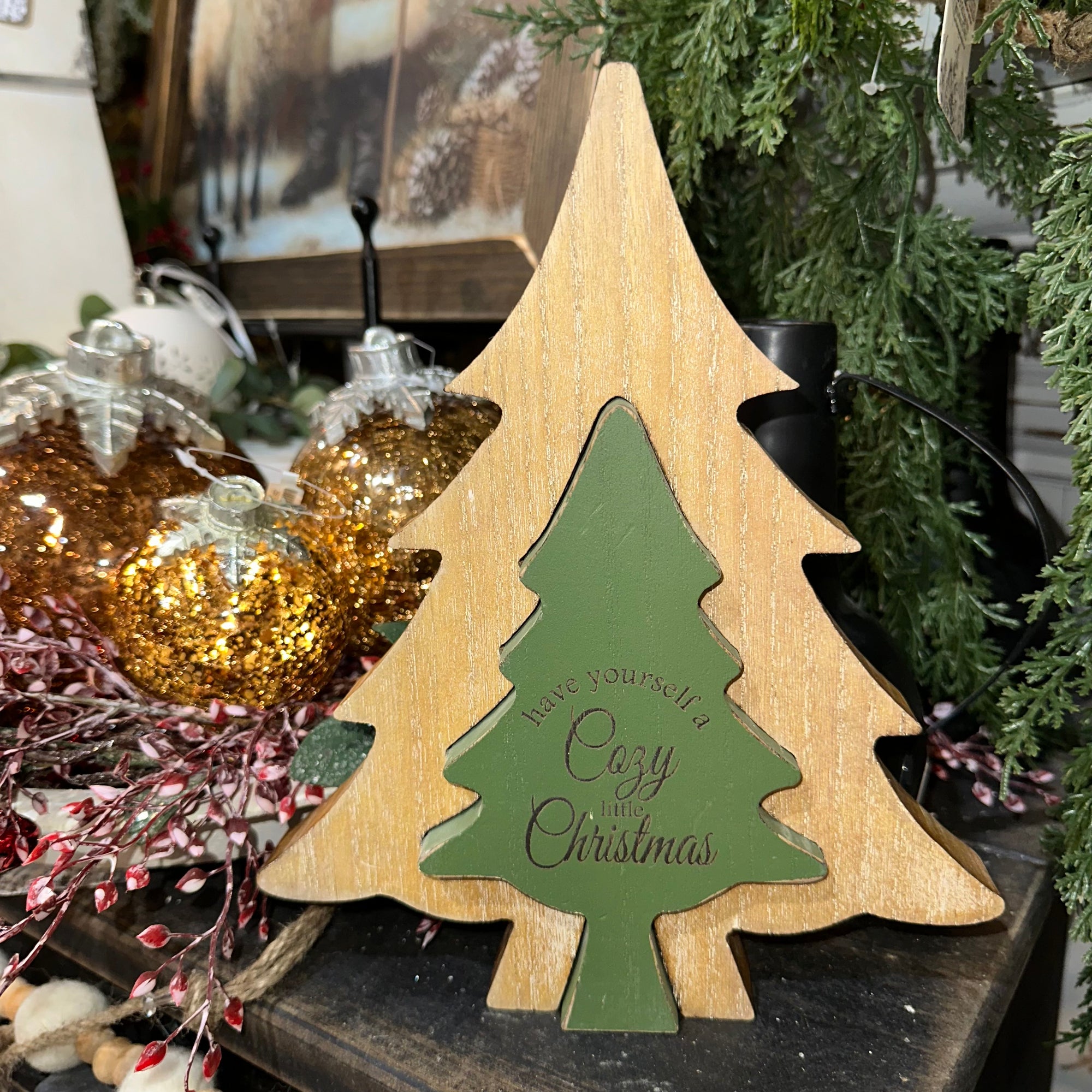 Double Winter Tree | Cozy Little Christmas