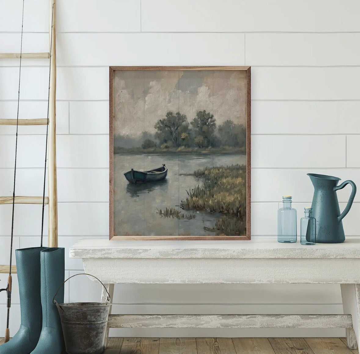 Boat on the Lake | Wall Art