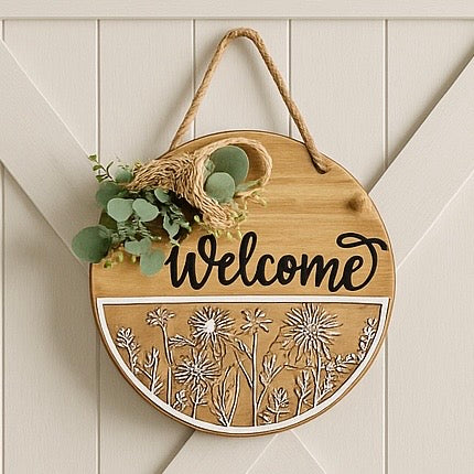 Welcome | 12" Handmade Sign