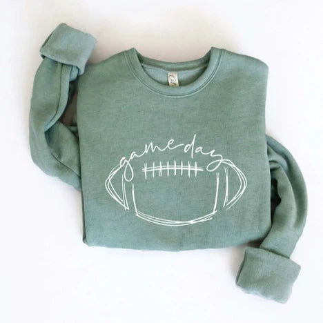 Game Day Sweatshirt | Heathered Green