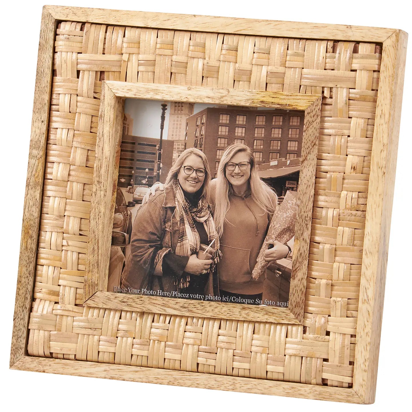Basket Weave Photo Frame | 4x4"