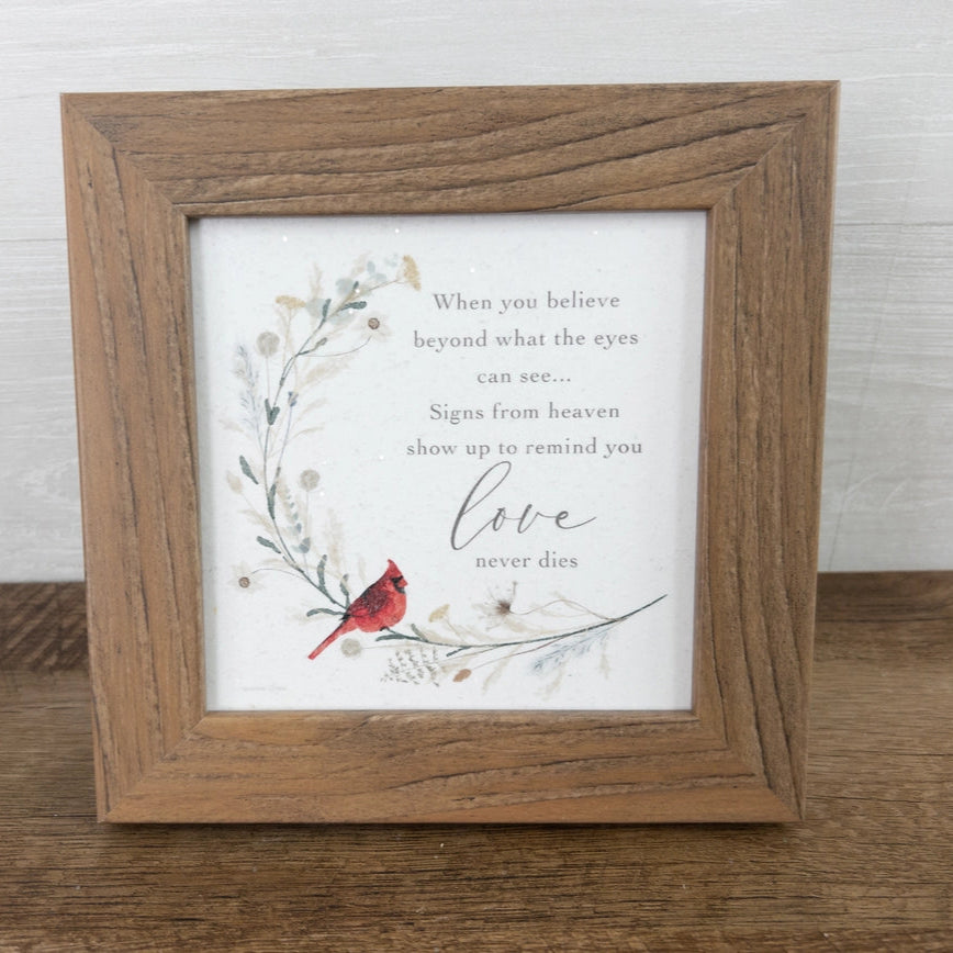 Love Never Dies | Memorial Framed Art