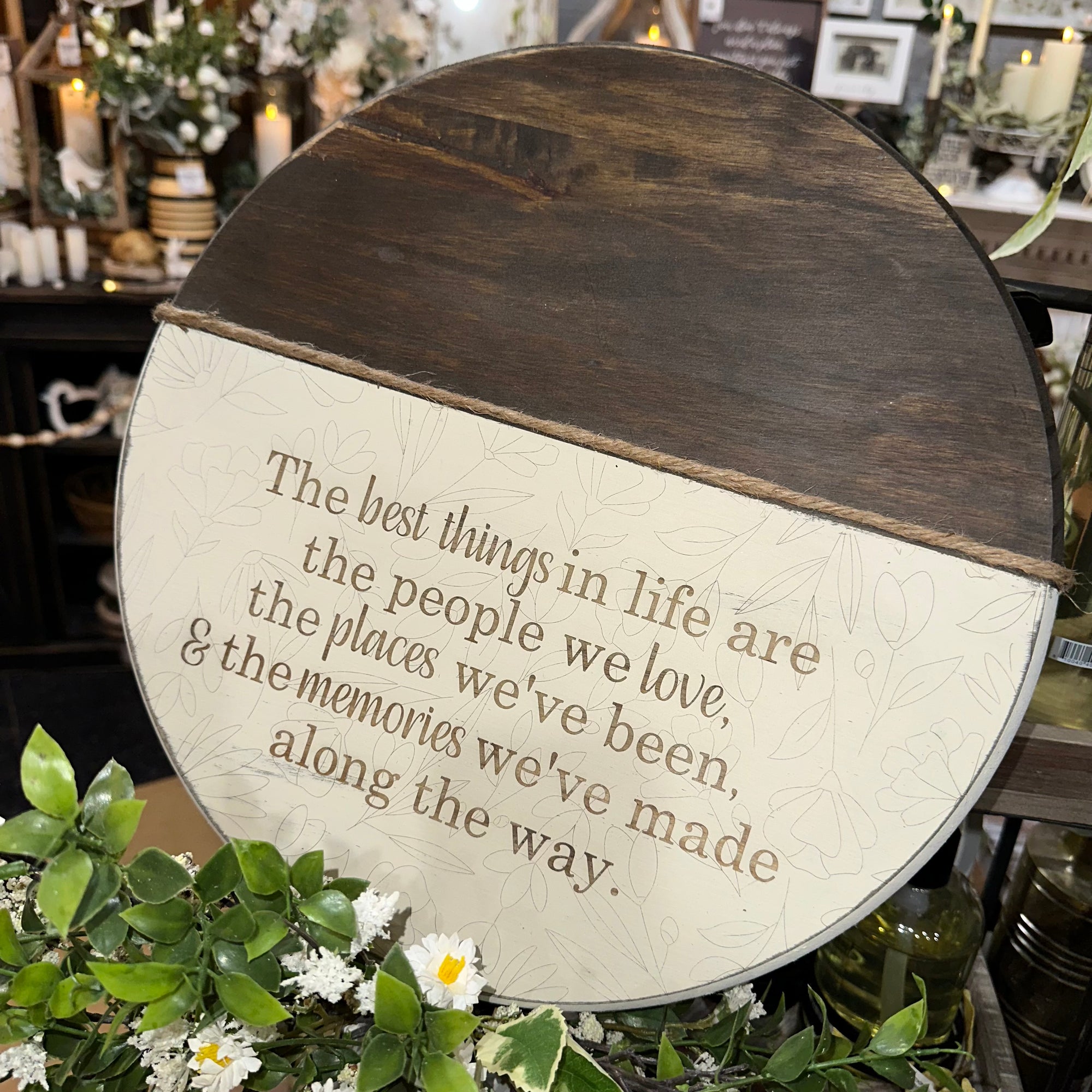 The Best Things in Life | Handmade Wood Sign