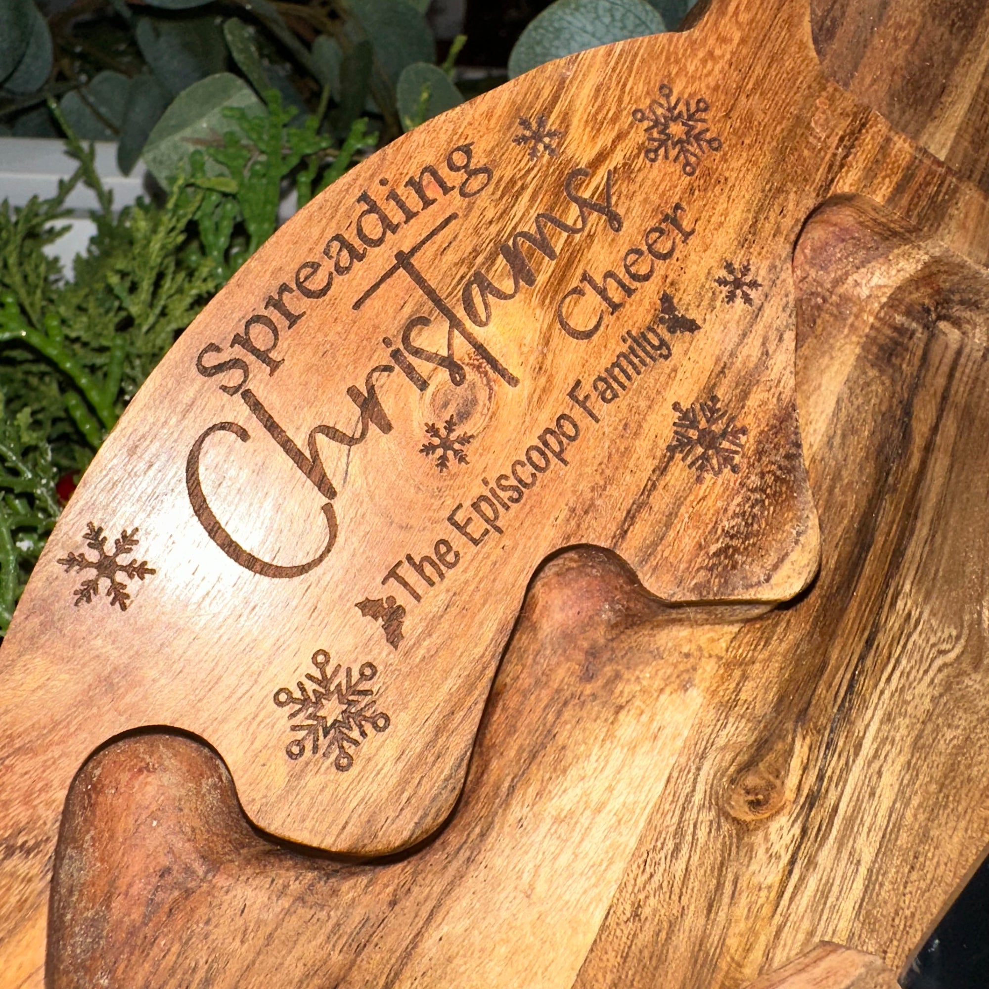 Snowman Treat Tray | Custom Engraved
