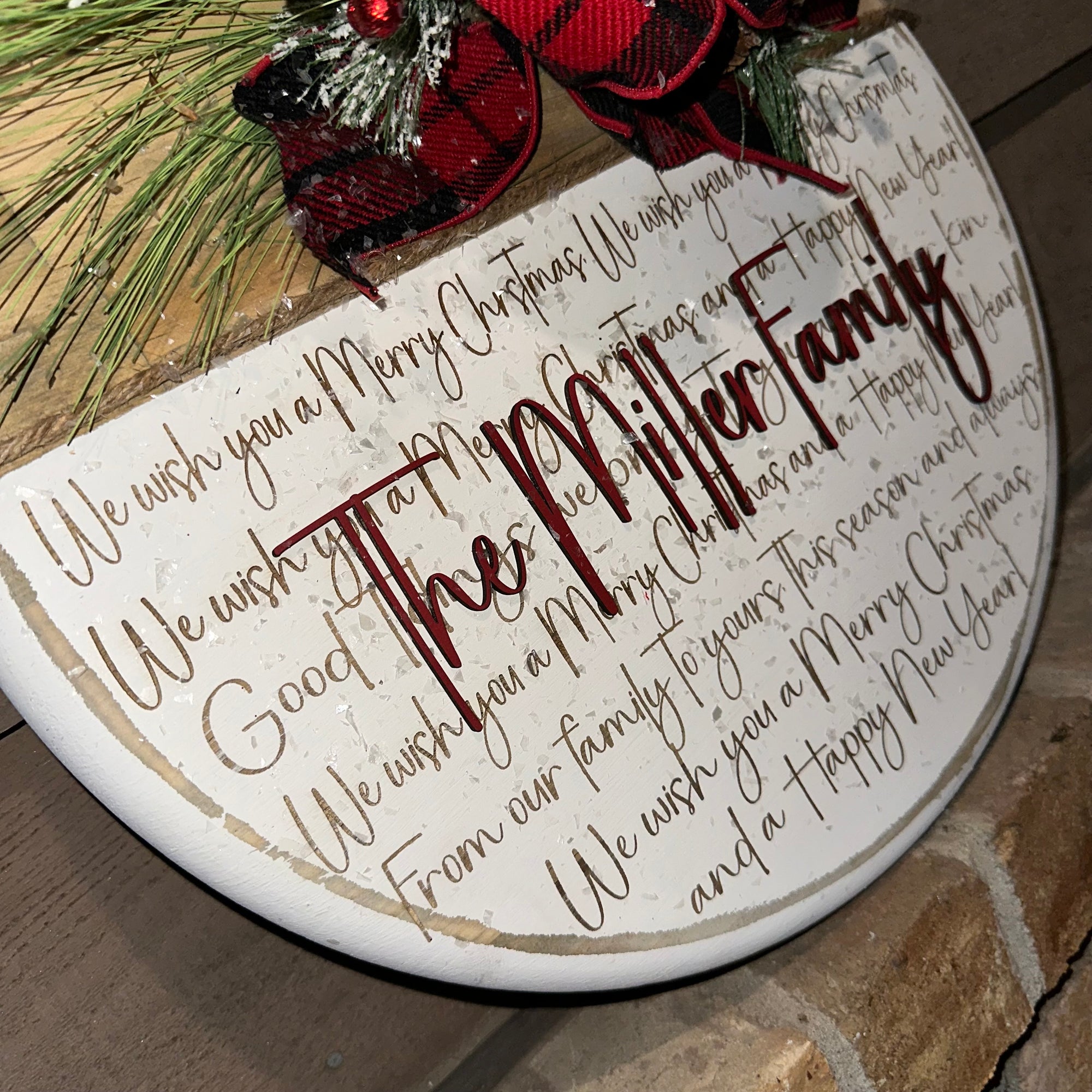 We Wish You A Merry Christmas | Custom Sign