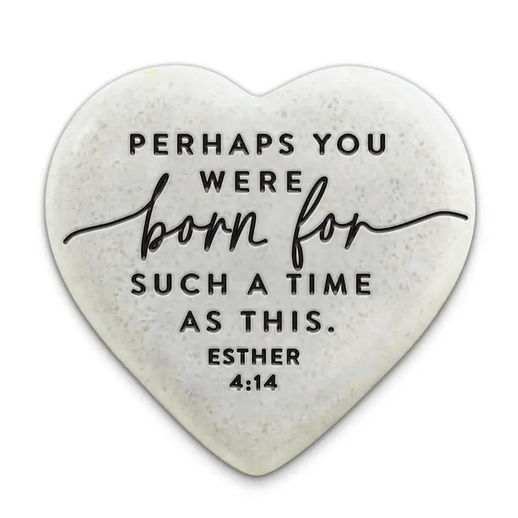 Time As This | Scripture Stone Heart