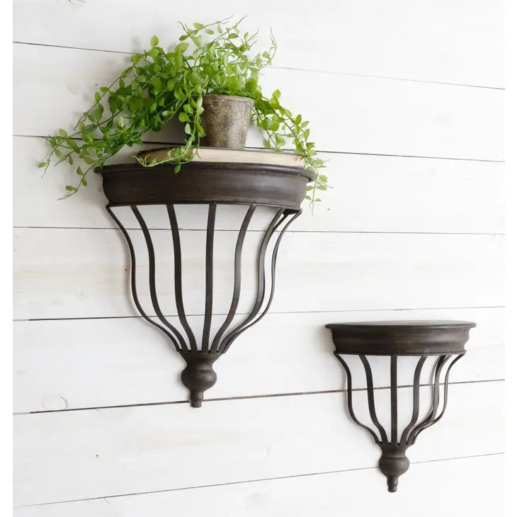 Finial Accent Shelf | Metal