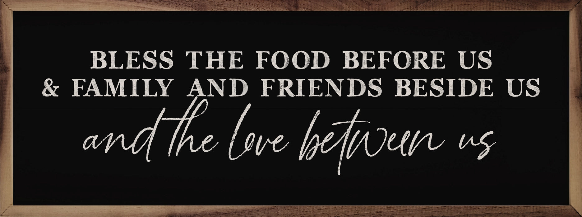 Bless the Love Between Us | Black | Wall Art