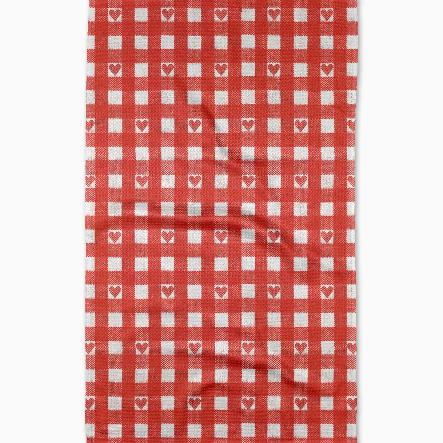 Geometry Kitchen Tea Towel | Amorcito Red Gingham