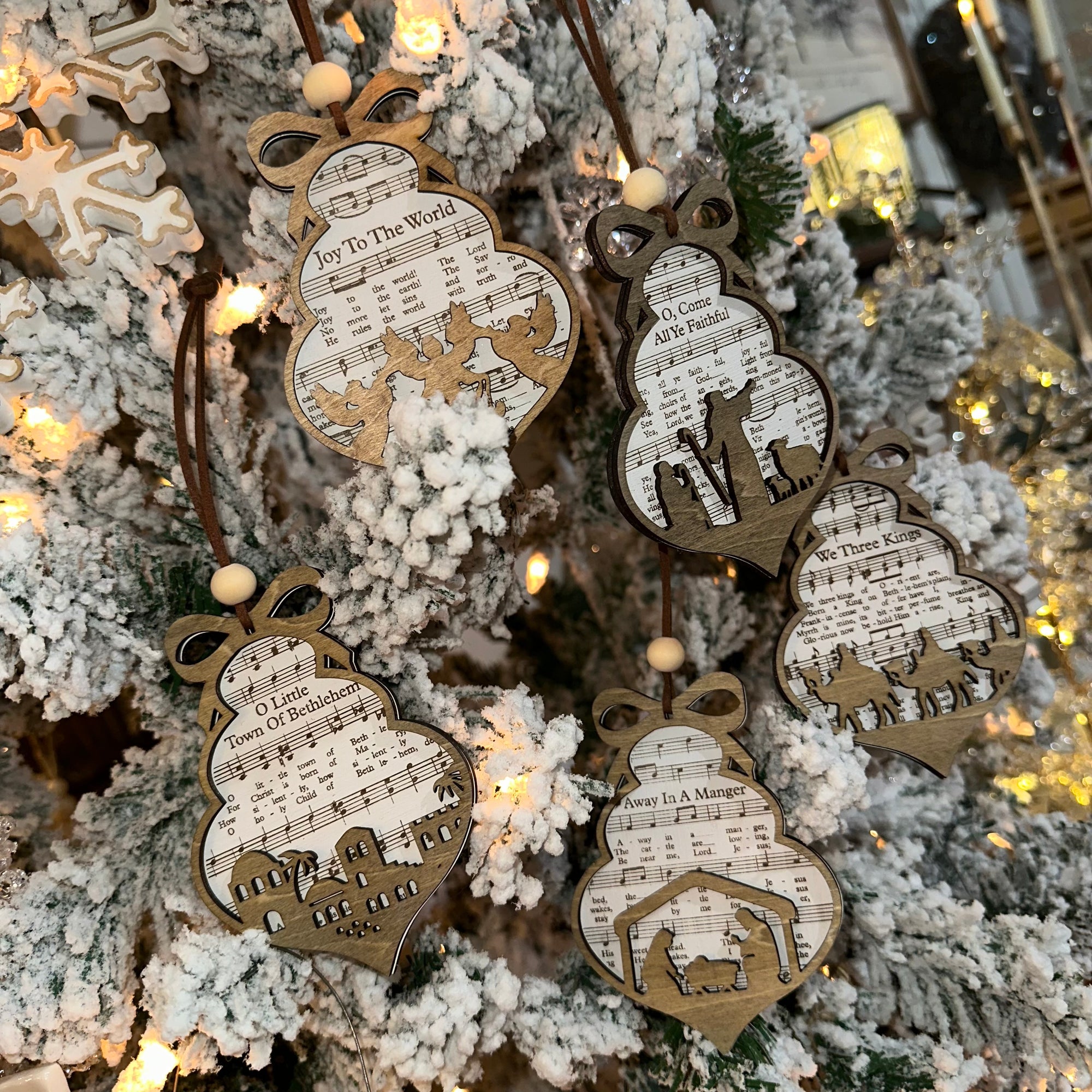 Christian Christmas Songs | Engraved Ornament