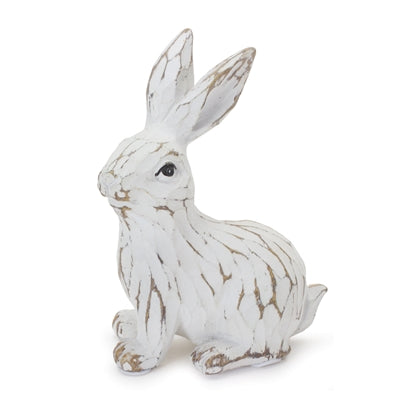 Carved Whitewashed Bunny