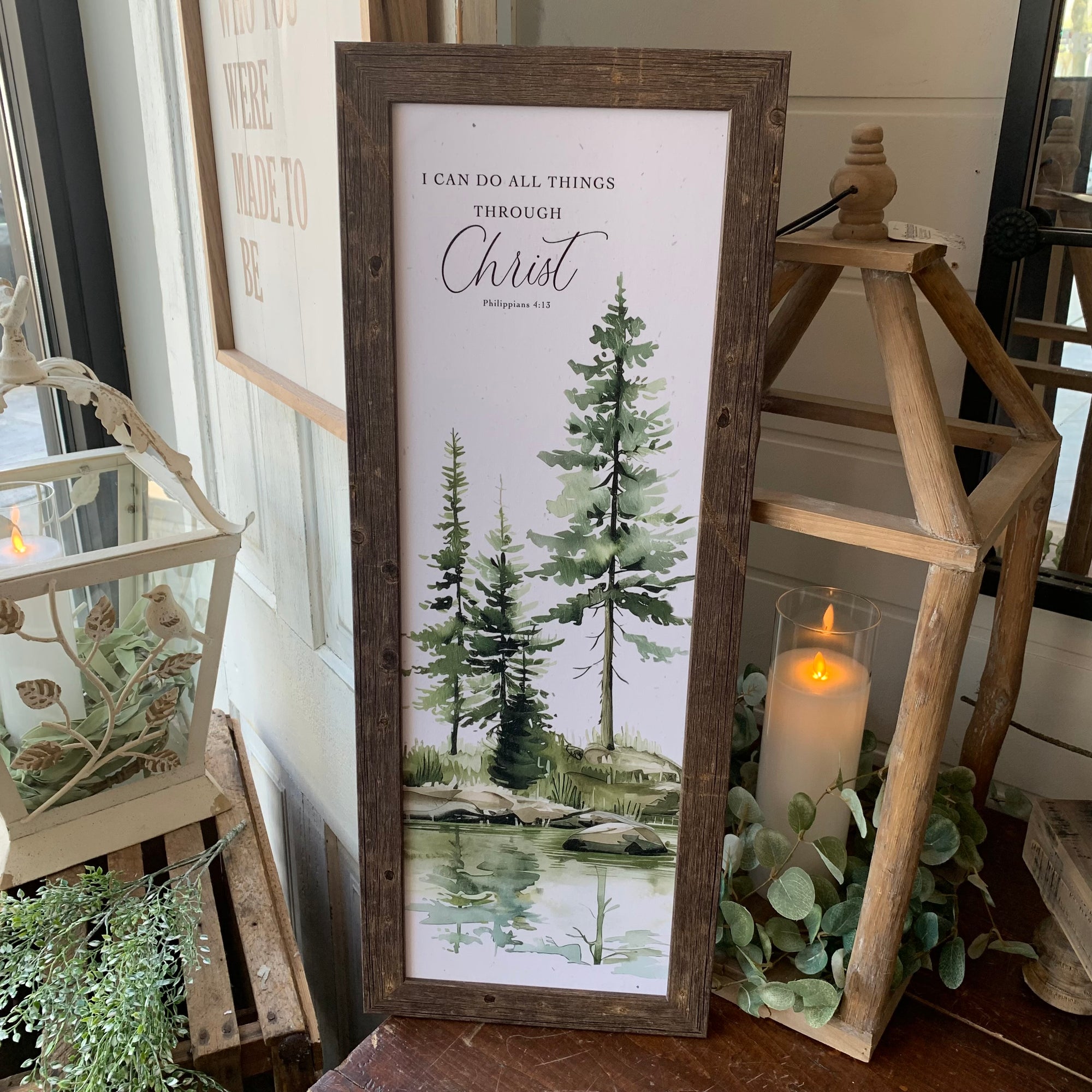 All Things Through Christ | Framed Wall Art