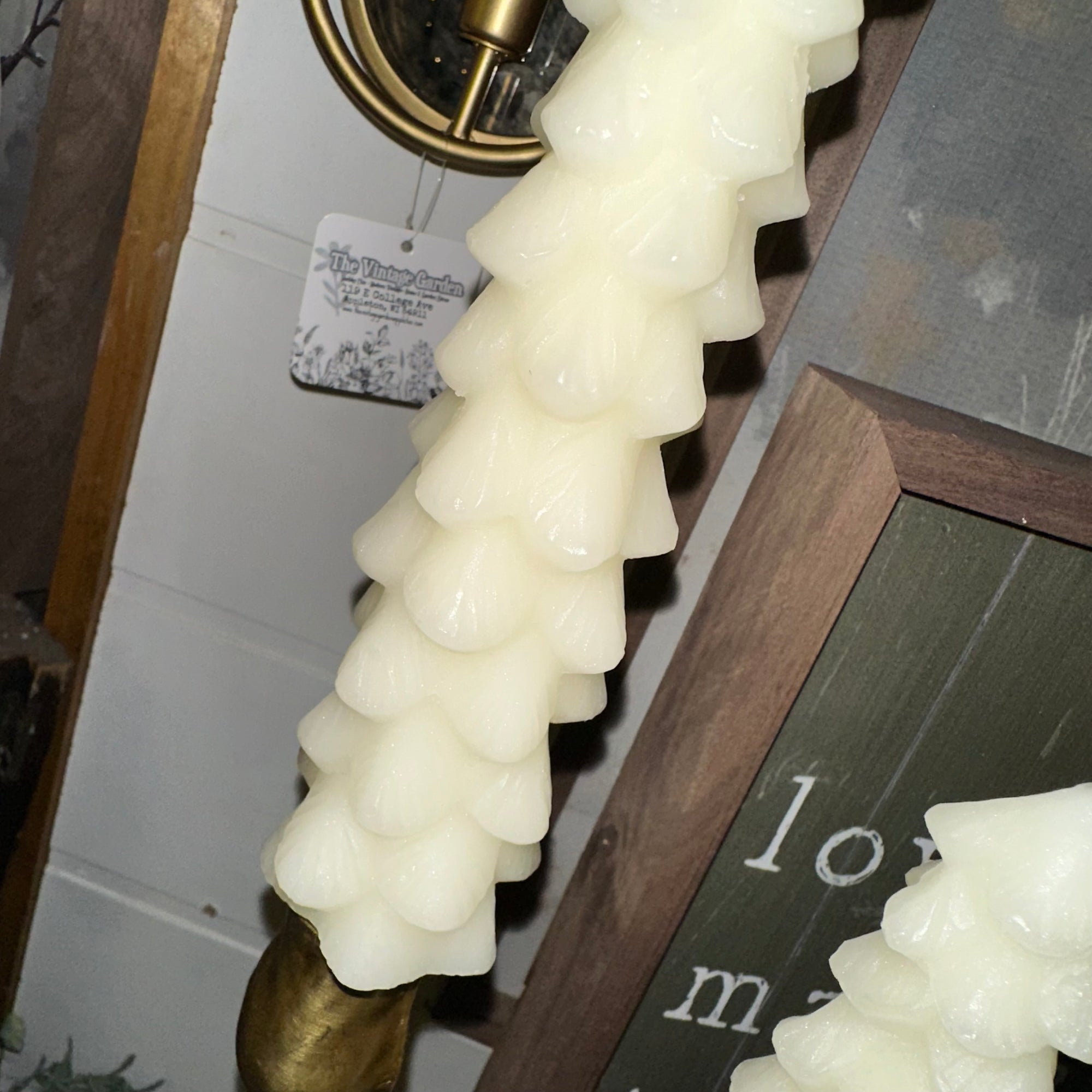 Tree Taper Candle | Cream | Battery Operated