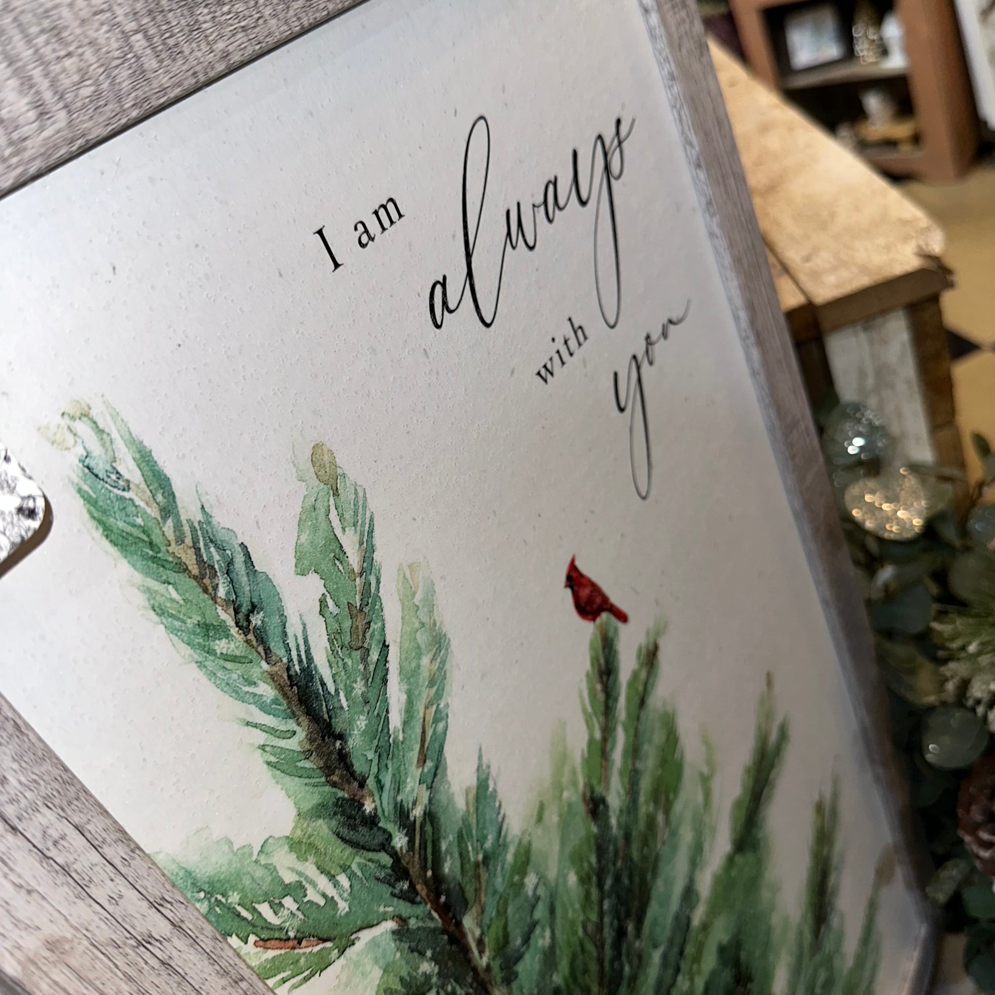 I Am Always With You Cardinal | Framed Art