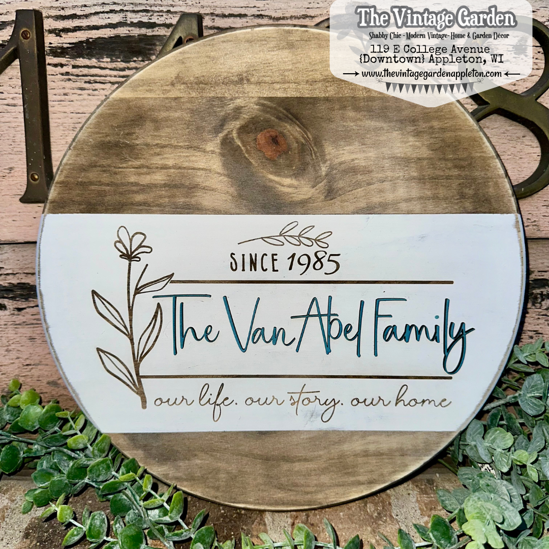 Our Life. Our Family. Our Home | Custom Sign