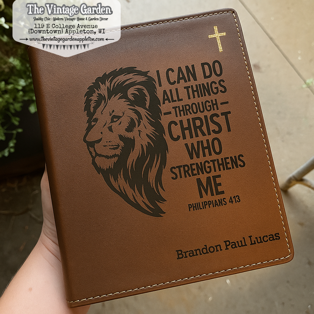 I Can Do All Things Through Christ | Philippians 4:13 | NIV Bible | Custom Engraved