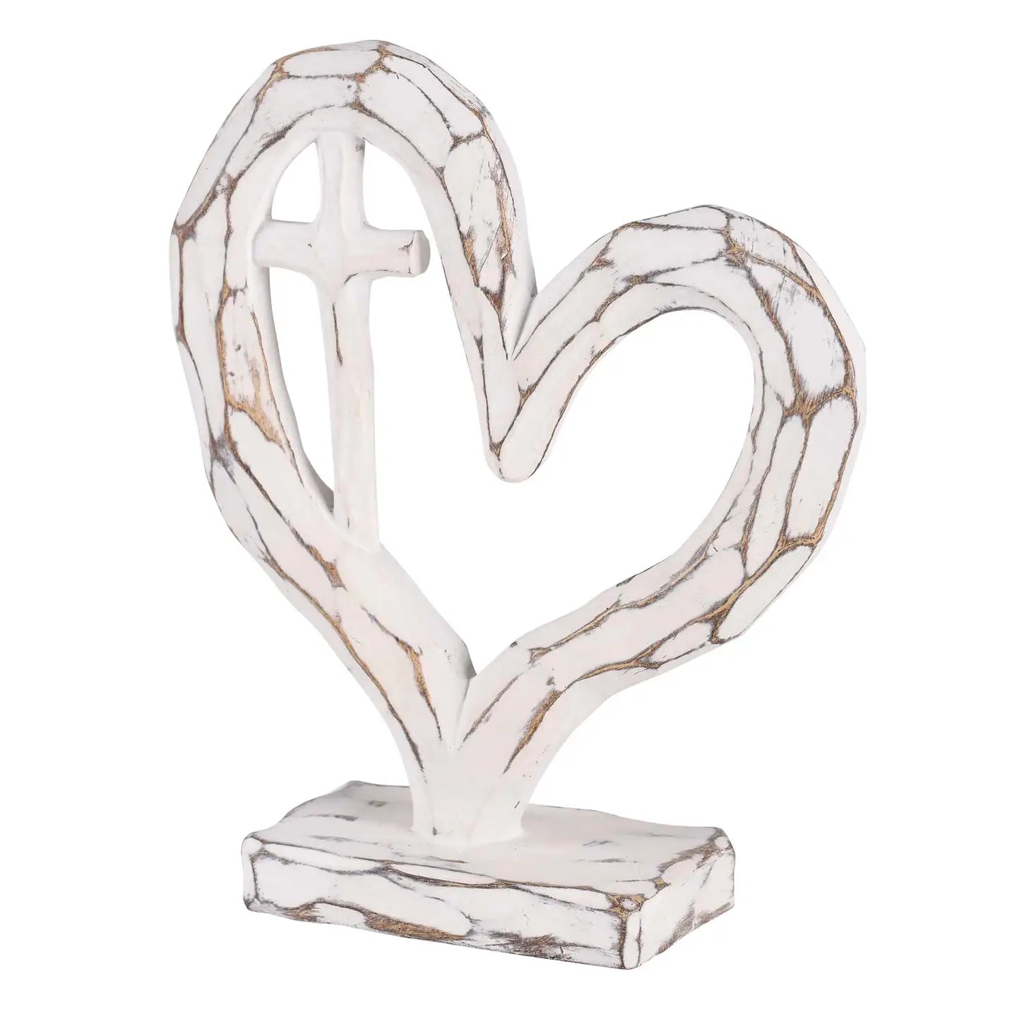Heart with Cross | Tabletop Sitter