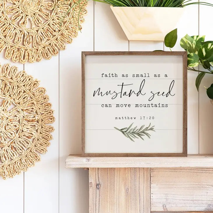 Mustard Seed | Matthew 17:20 | Wall Art