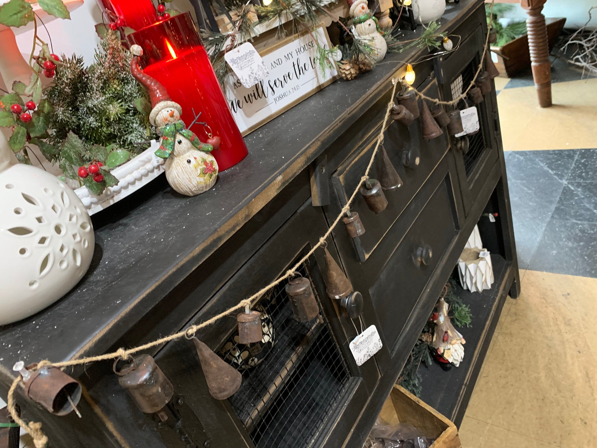 Rustic Bell Garland | 5'