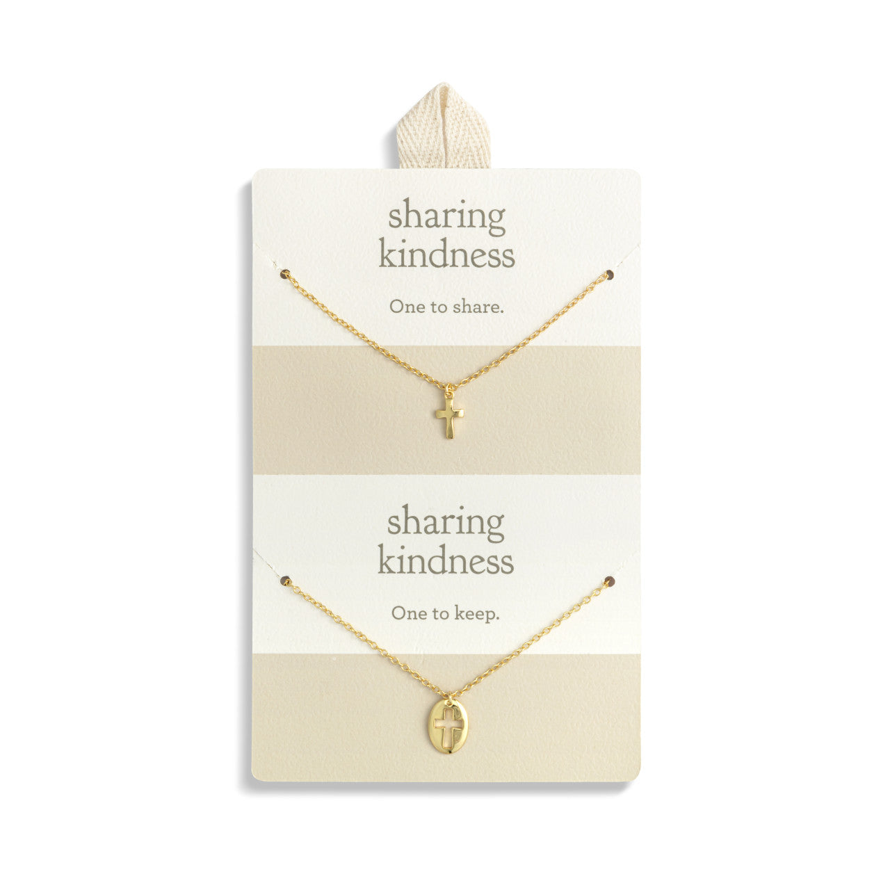 Cross Necklace Set | One to Keep, One to Share | Giving Collection
