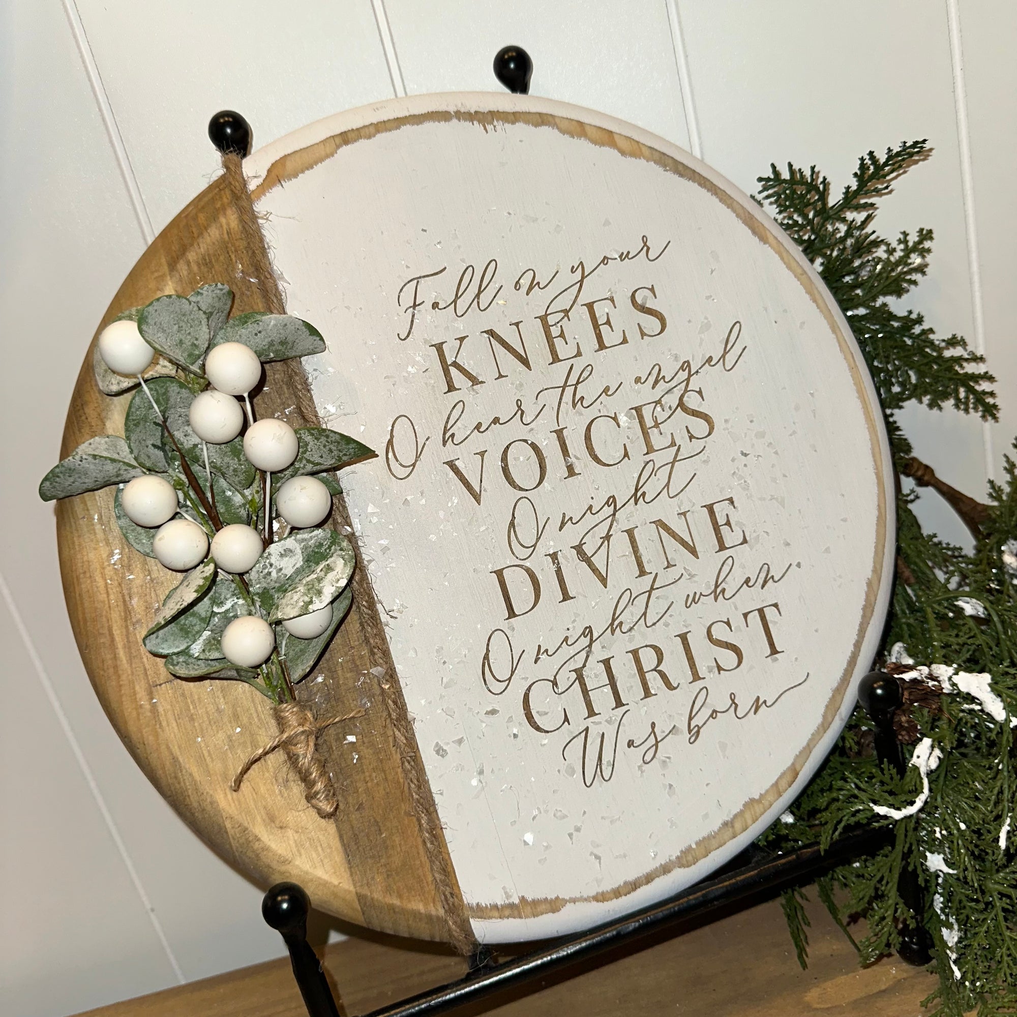 O Night Divine | 12" Handmade Sign