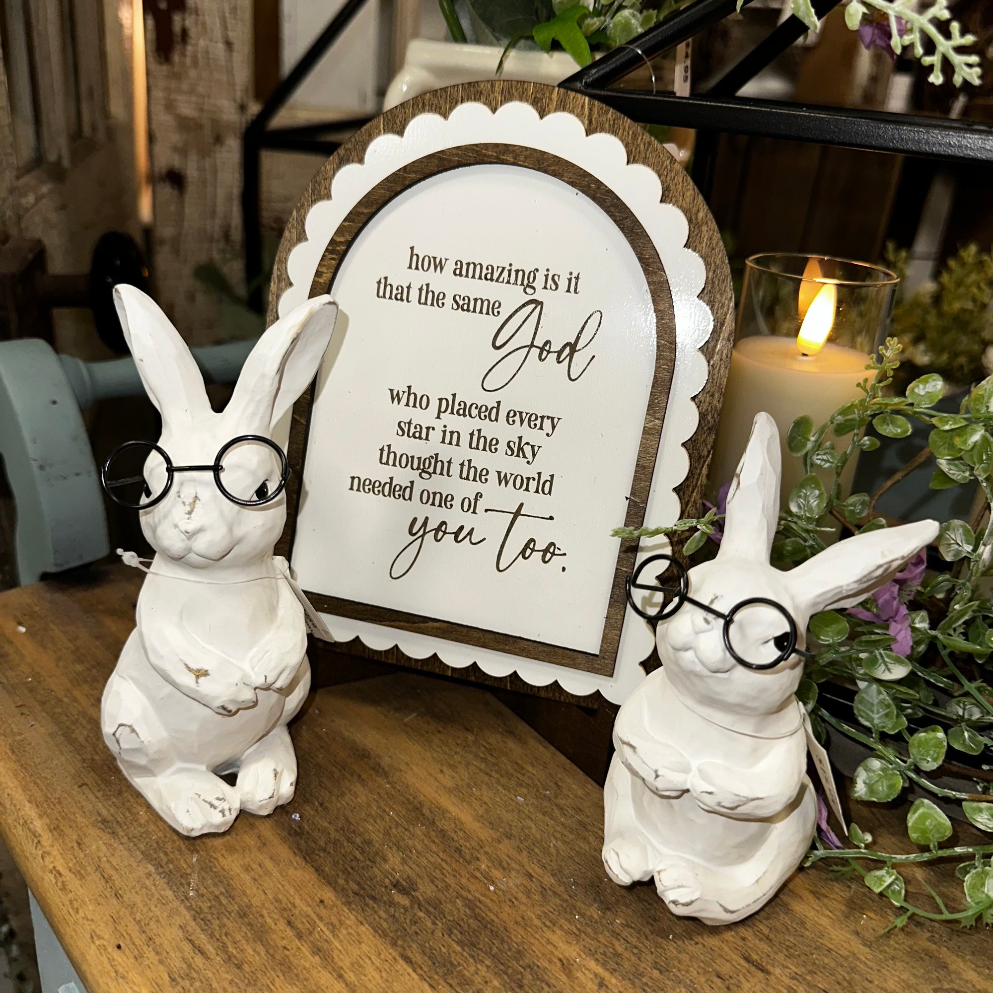 Same God | Handmade Arched Art with Easel