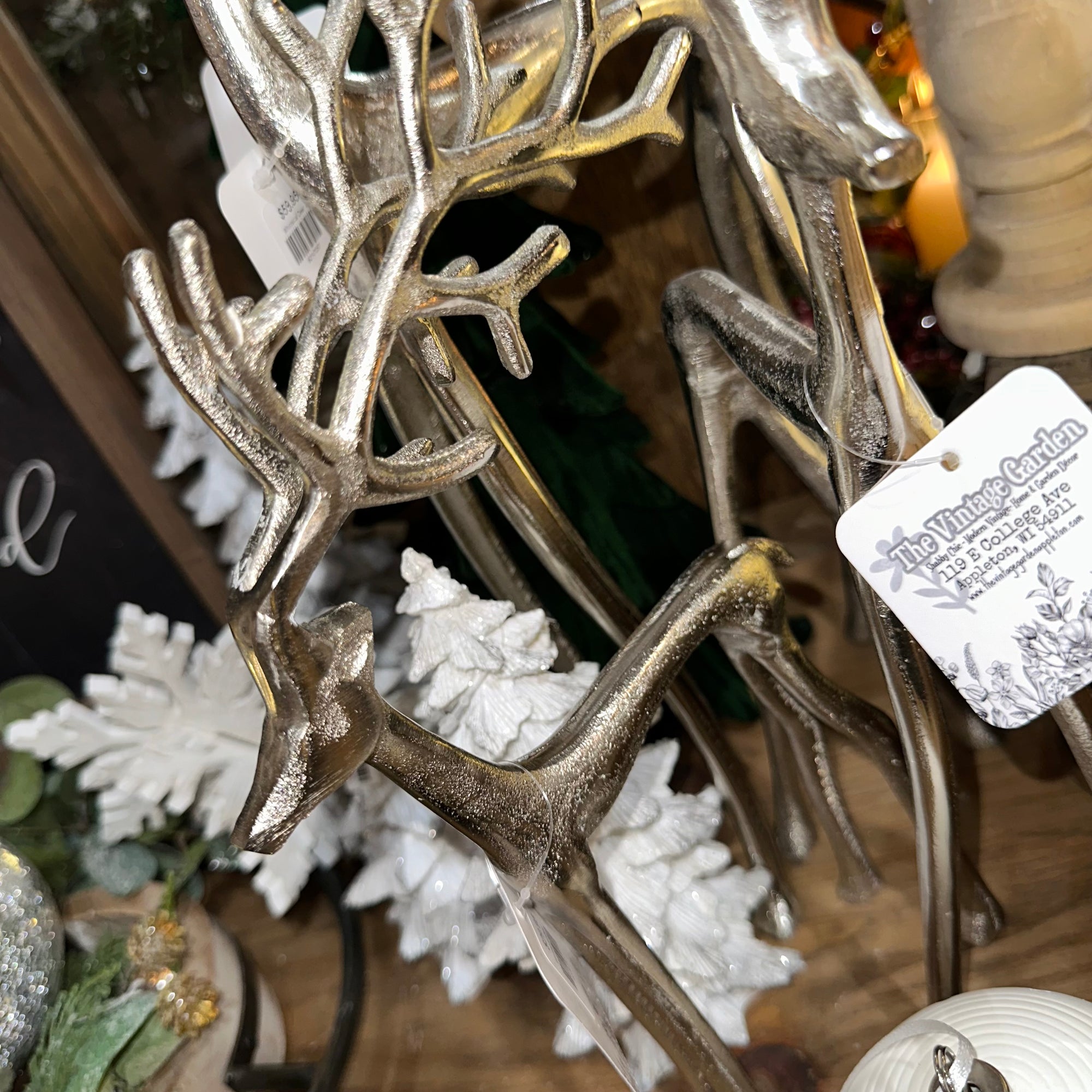Whimsical Deer | Tall Silver | Metal