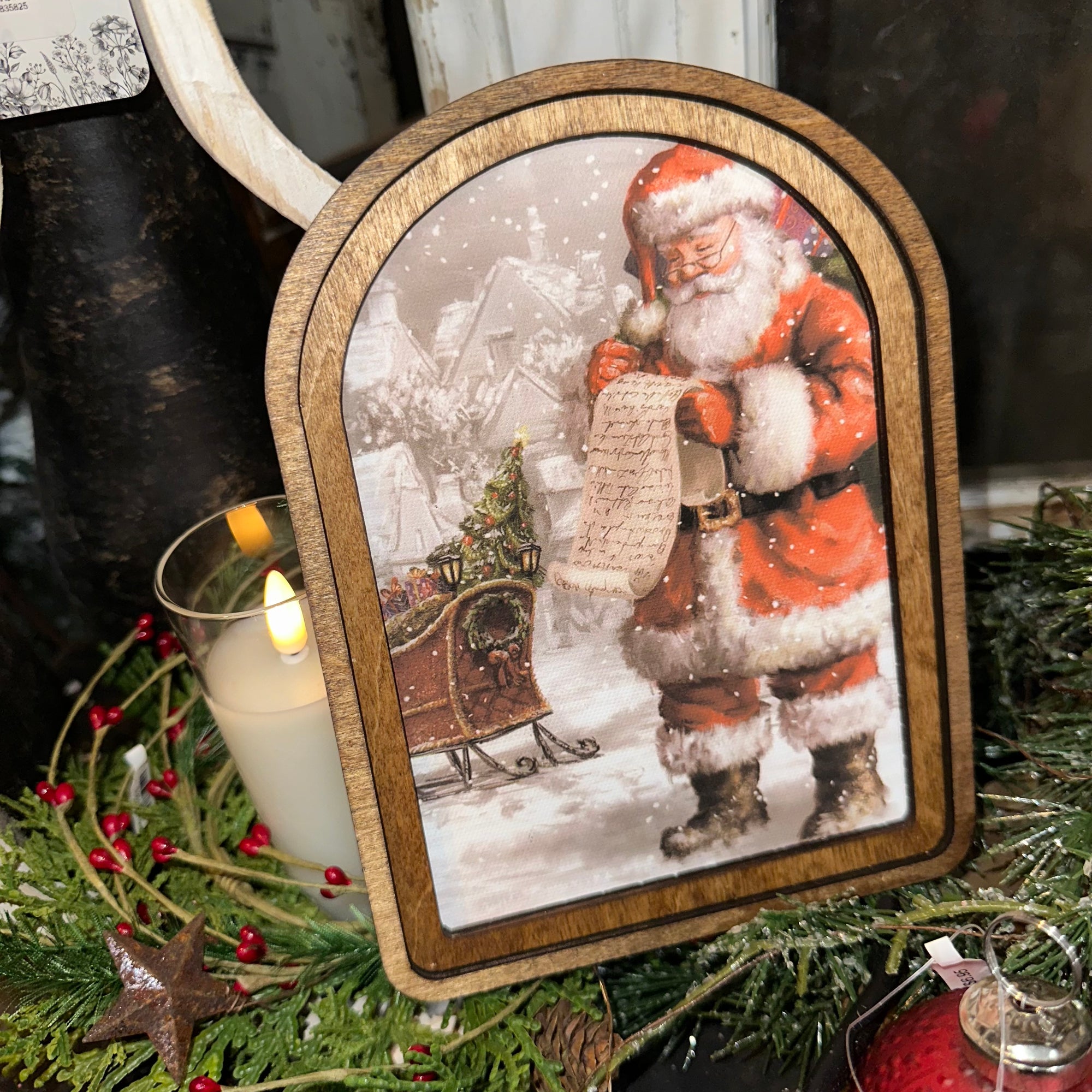 Santa's List | Arched Art