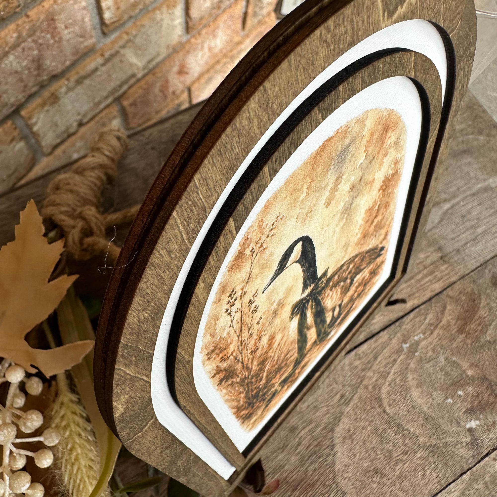 Dapper Autumn Goose | Canvas Artwork