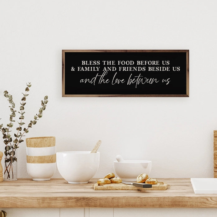 Bless the Love Between Us | Black | Wall Art