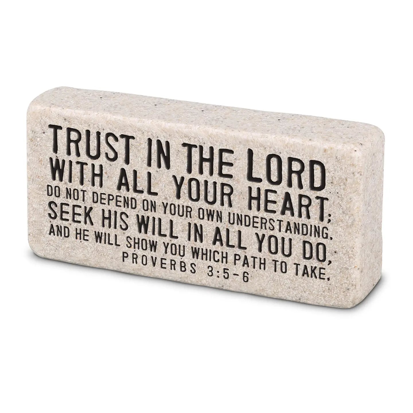 Trust in the Lord | Scripture Stone Block