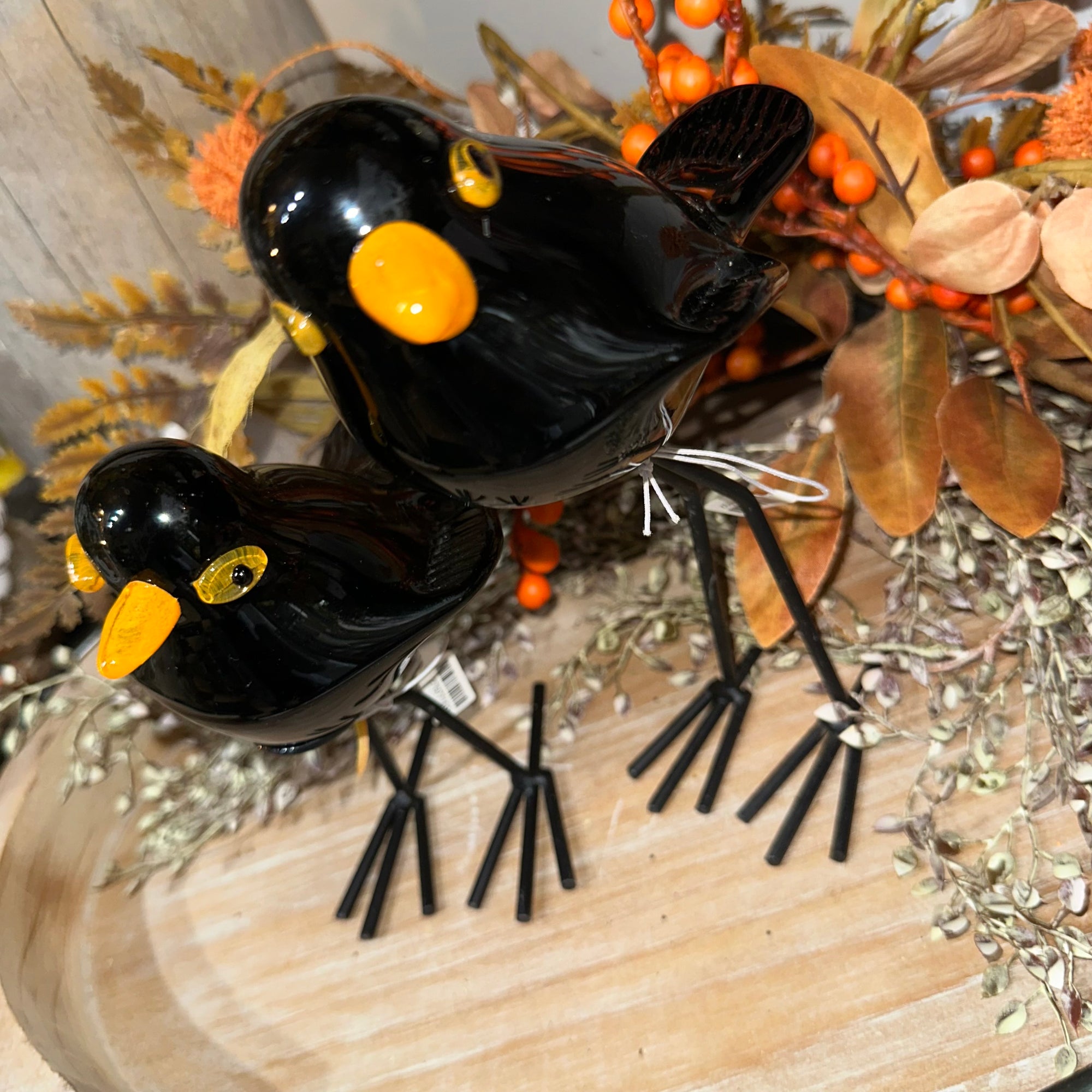 Handblown Glass Crow