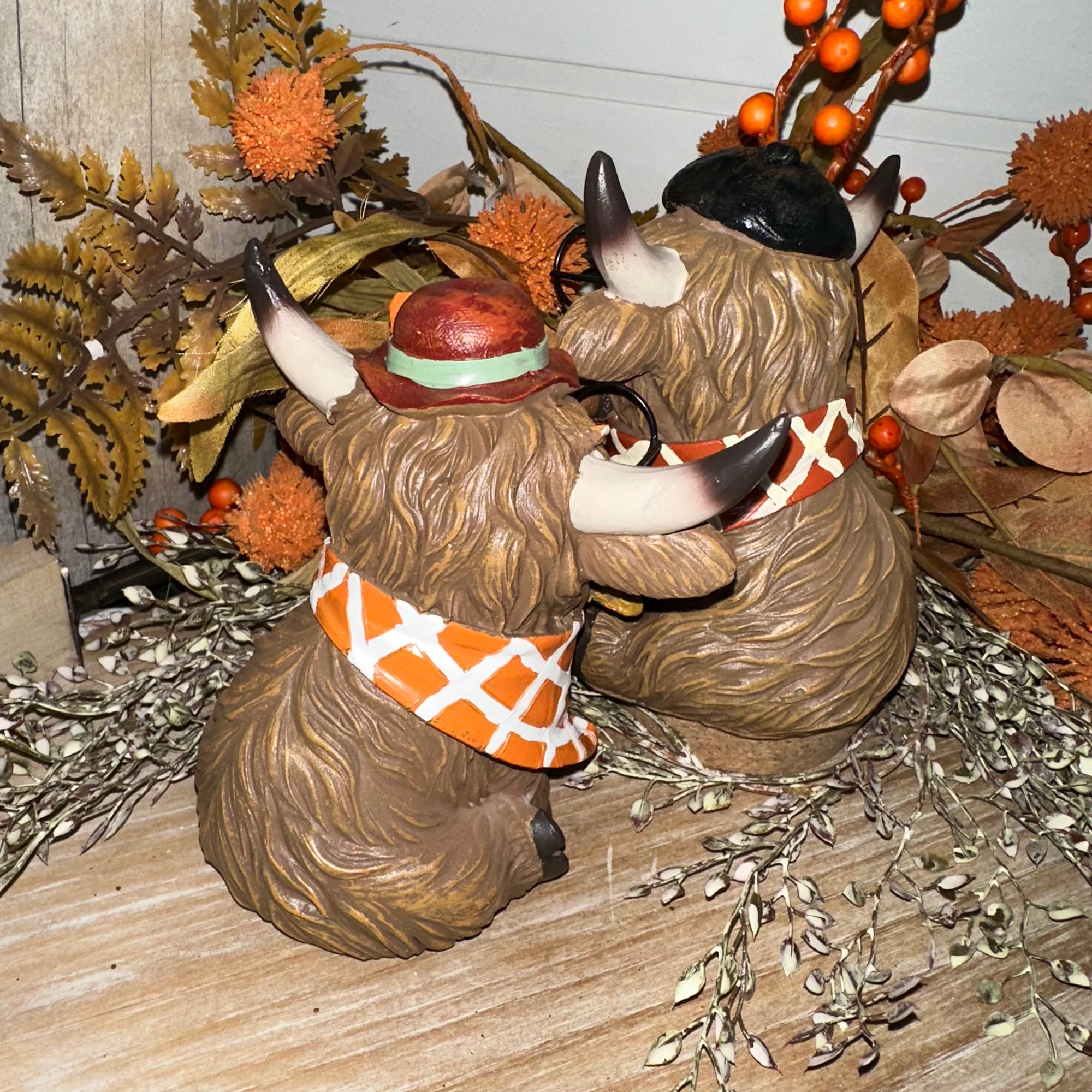 Harvest Highland Cow with Glasses