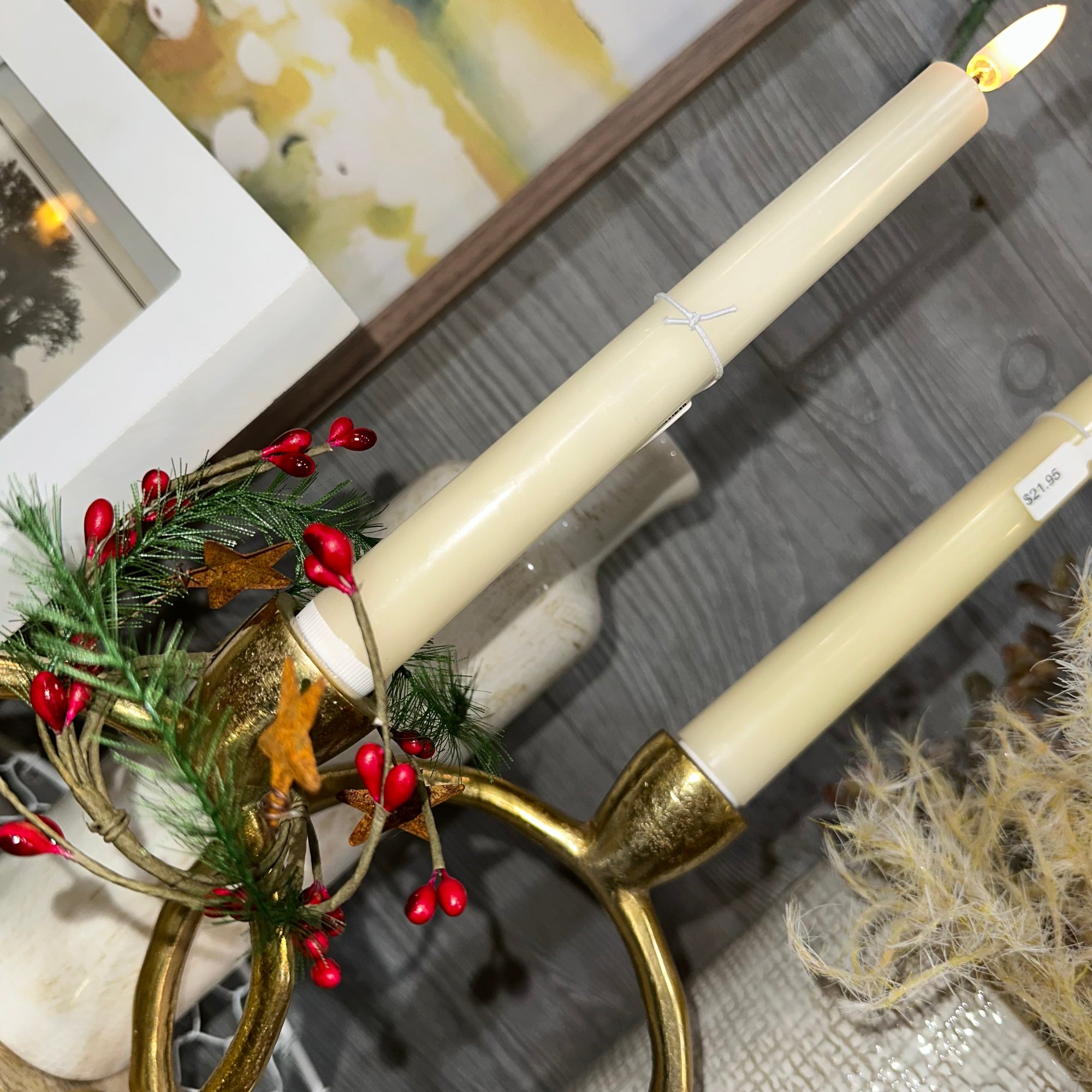 Primitive Pine, Berry & Rusty Star Ring