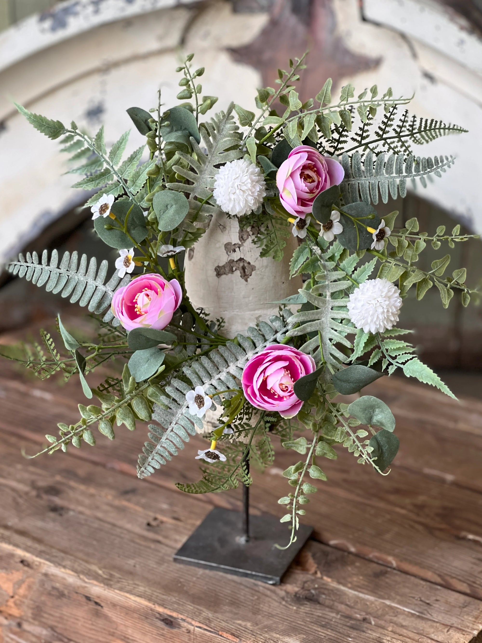 Bloomsbury Hill Candle Ring | 10" | Pink